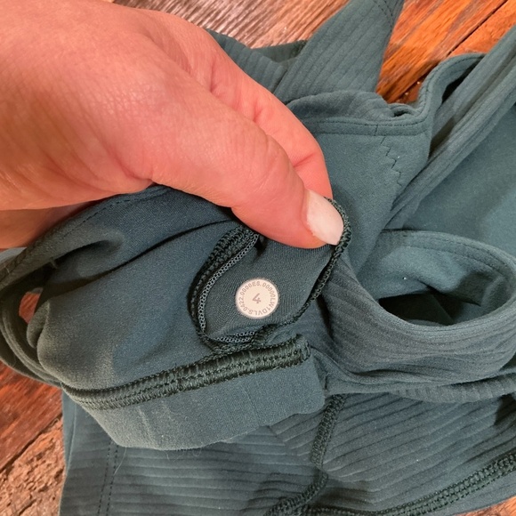 Lululemon Align Ribbed Green Jasper Crop Tank Top Size 4 - Picture 4 of 8